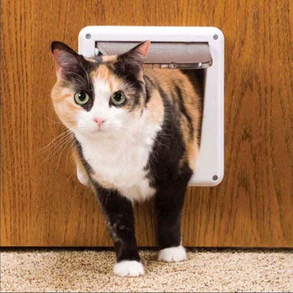 🥬NWT PetSafe Deluxe Cat Flap Cat Door with Tunnel Pet Door Up To 12 lbs. 5.5 kg - Picture 9 of 15